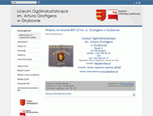 Tablet Screenshot of logrybow.powiat.nowy-sacz.pl