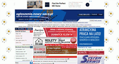 Desktop Screenshot of ogloszenia.nowy-sacz.pl
